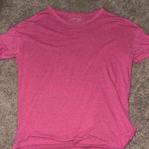 women’s hot pink oversized aerie tee